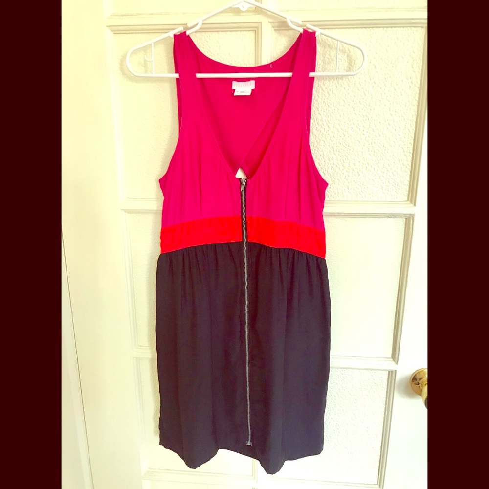 Cooperative color block cutout dress